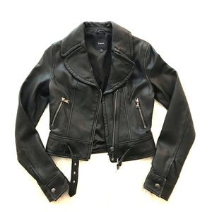 EXPRESS black leather moto jacket